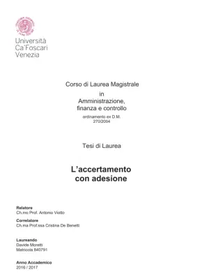 Accertamento con Adesione: Analisi Giuridica e Aspetti Pratici