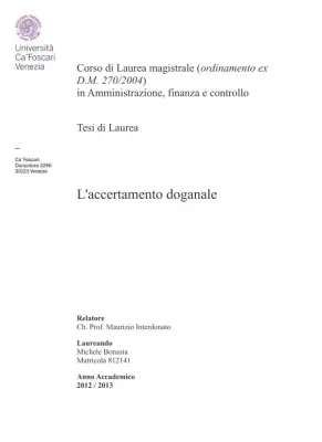 L'accertamento doganale: evoluzione storica, quadro normativo attuale e procedure semplificate
