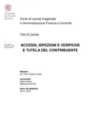 Controlli Tributari: Accesso, Ispezione, Verifica e Garanzia del Contribuente