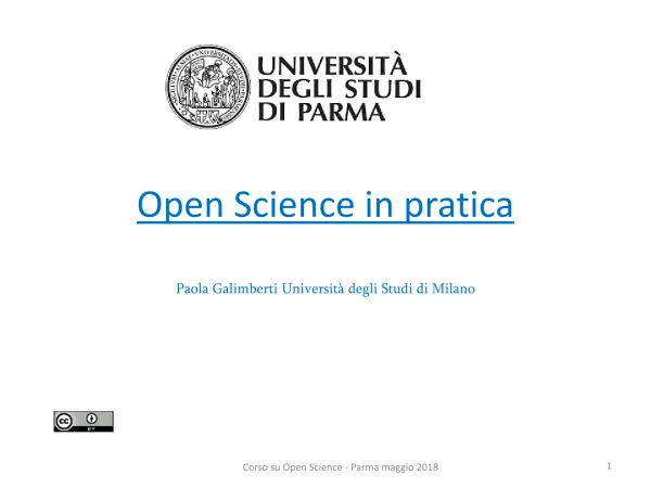 Open Science in pratica