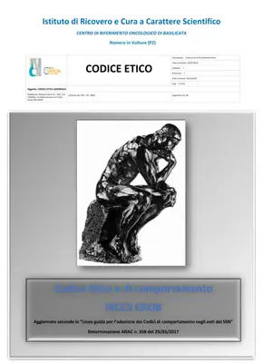 Codice Etico CROB:  Trasparenza e Integrità