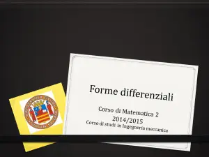 Le Forme Differenziali Lineari e gli Integrali Curvilinei