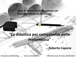 La didattica per competenze della matematica