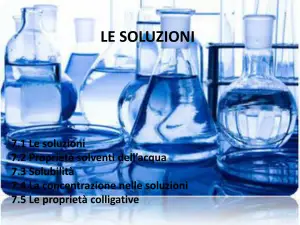 Le Soluzioni: Proprietà e Comportamento