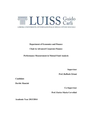 Performance Measurement in Mutual Fund Analysis