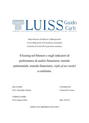 Leasing: Metodi Contabili a Confronto