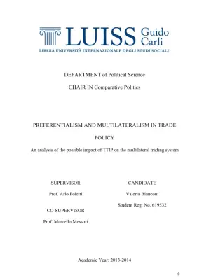 Preferentialism and Multilateralism in Trade Policy: An Analysis of the Possible Impact of TTIP on the Multilateral Trading System