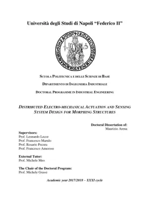 Distributed Electro-Mechanical Actuation and Sensing System Design for Morphing Structures