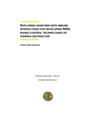 Exploring Honeybee-Varrora Interactions for Developing RNAi-Based Control Technologies