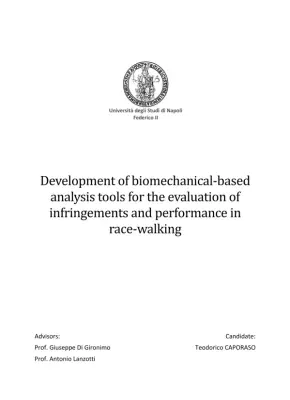 Development of Biomechanical-Based Analysis Tools for the Evaluation of Infringements and Performance in Race-Walking