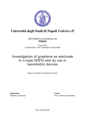 Investigation of Graphene as Electrode in n-type Organic Field-Effect Transistors and its Use in Nanometric Devices