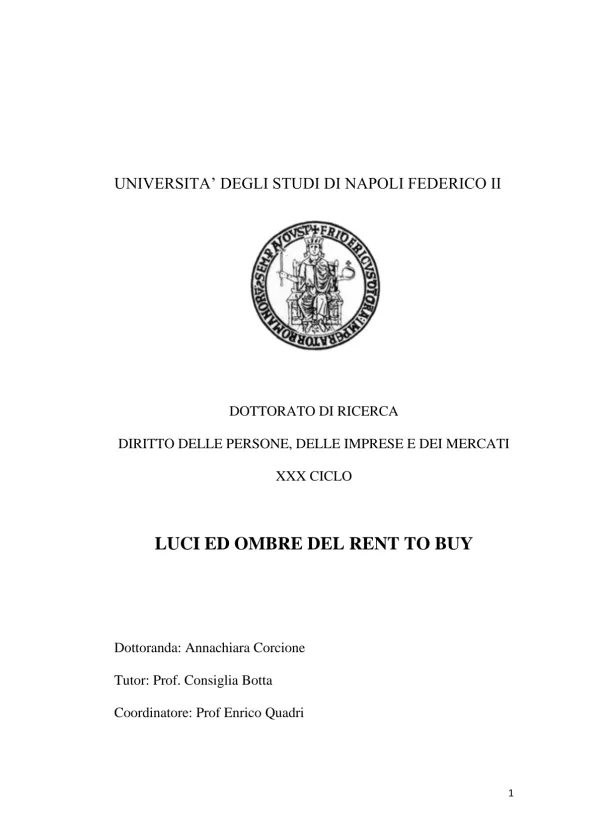 Luci ed ombre del rent to buy