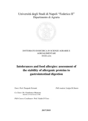 Assessment of the Stability of Allergenic Proteins to Gastrointestinal Digestion