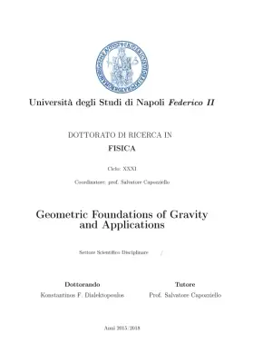 Geometric Foundations of Gravity and Applications