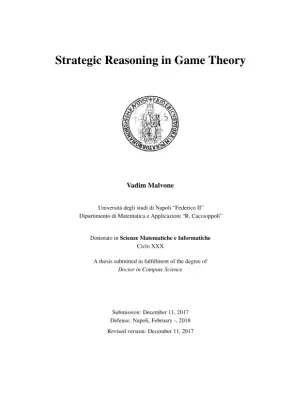 Strategic Reasoning in Game Theory